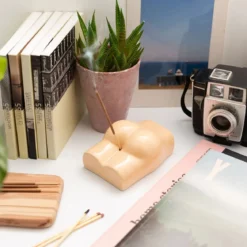 smelly bum incense holder pink