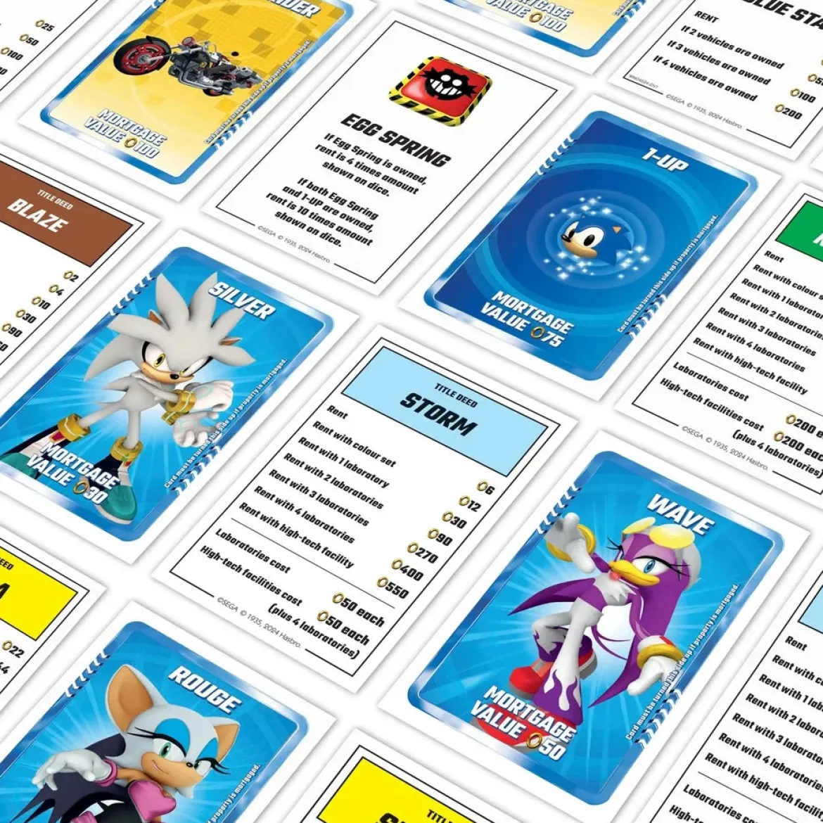 Sonic Monopoly Board Game