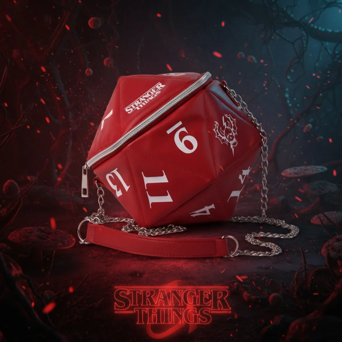 Stranger Things Faux Leather Handbag D&D Dice