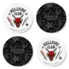 Stranger Things Hellfire Club Round Coaster Set