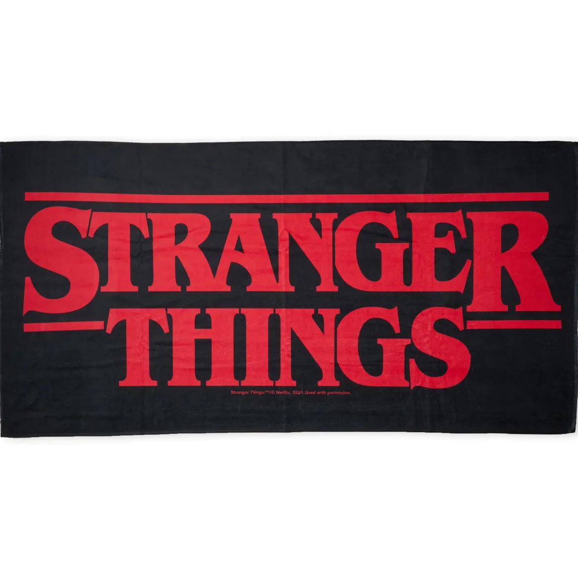 Stranger Things Logo Beach Towel