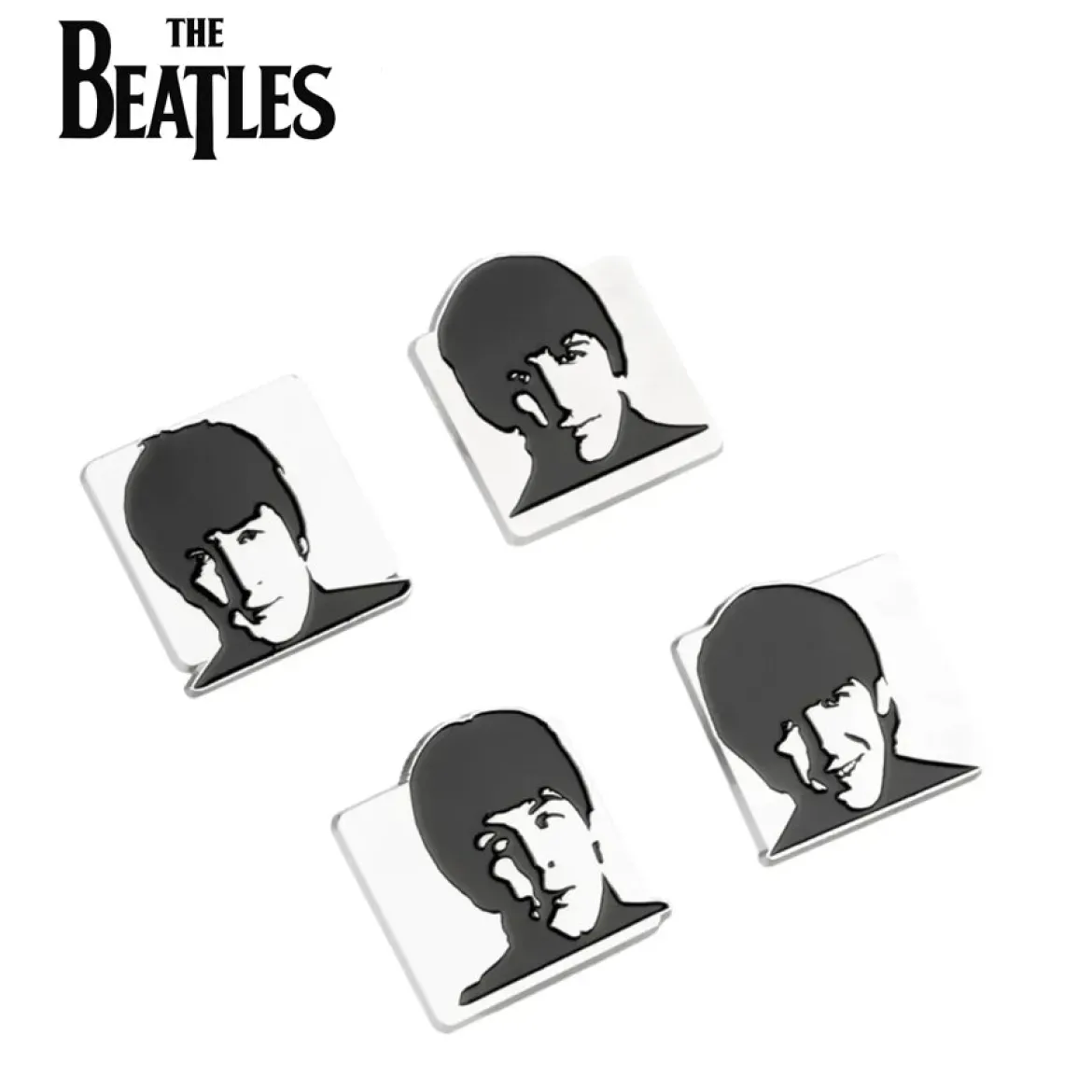 The Beatles Set Of 4 Pins
