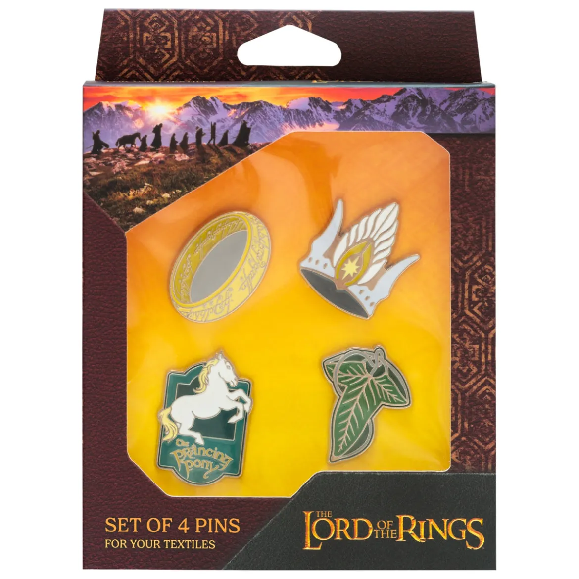 The Lord Of The Rings Set Of 4 Pins