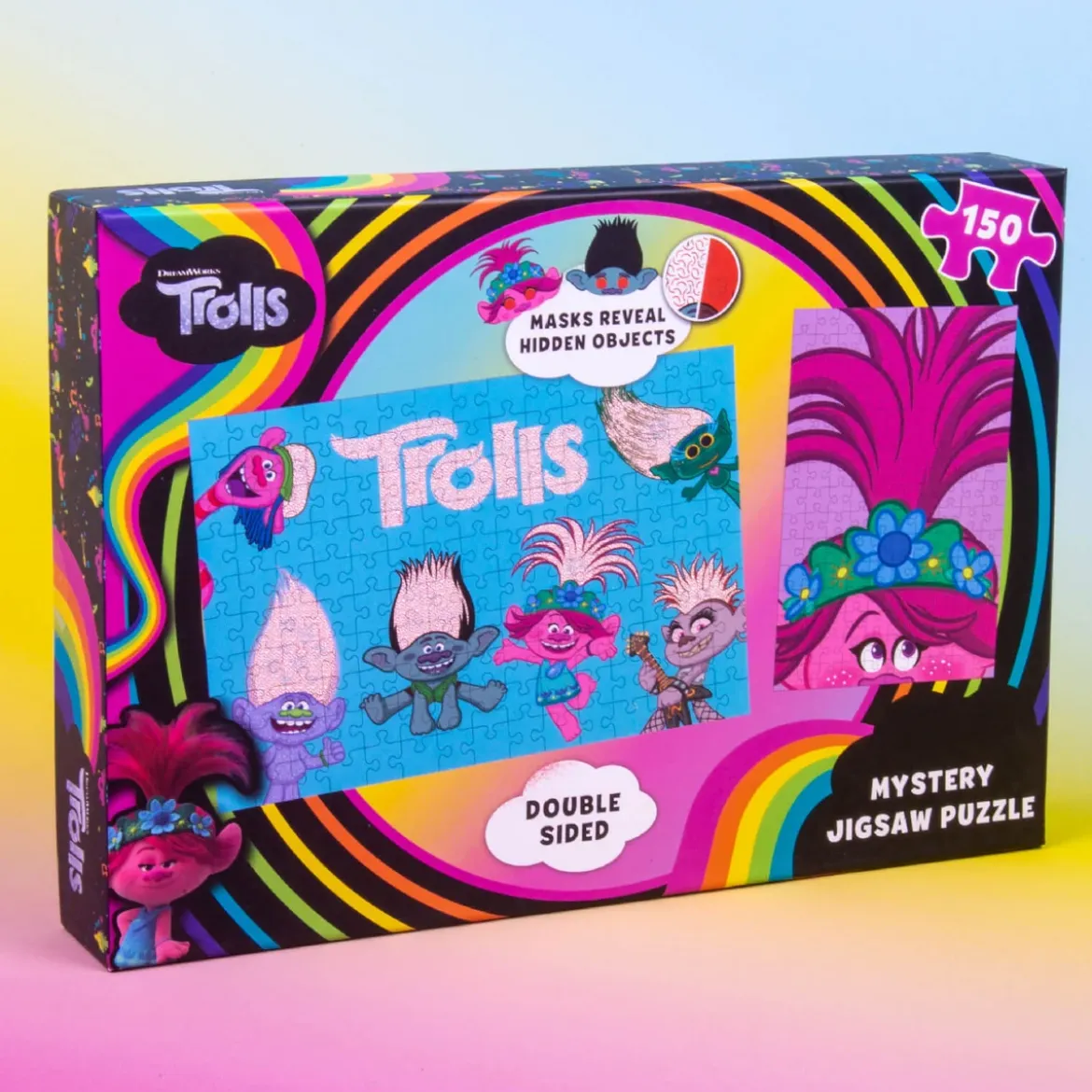 Trolls Double Sided Mystery Jigsaw Puzzle 100pcs