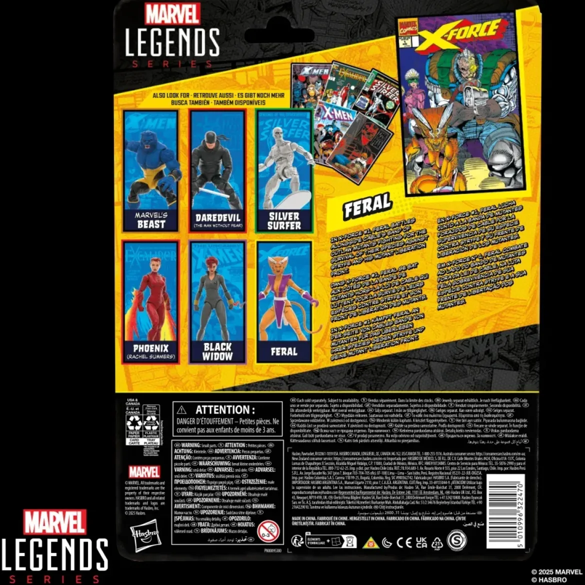 X-Force Marvel Legends Action Figure Feral 15 cm